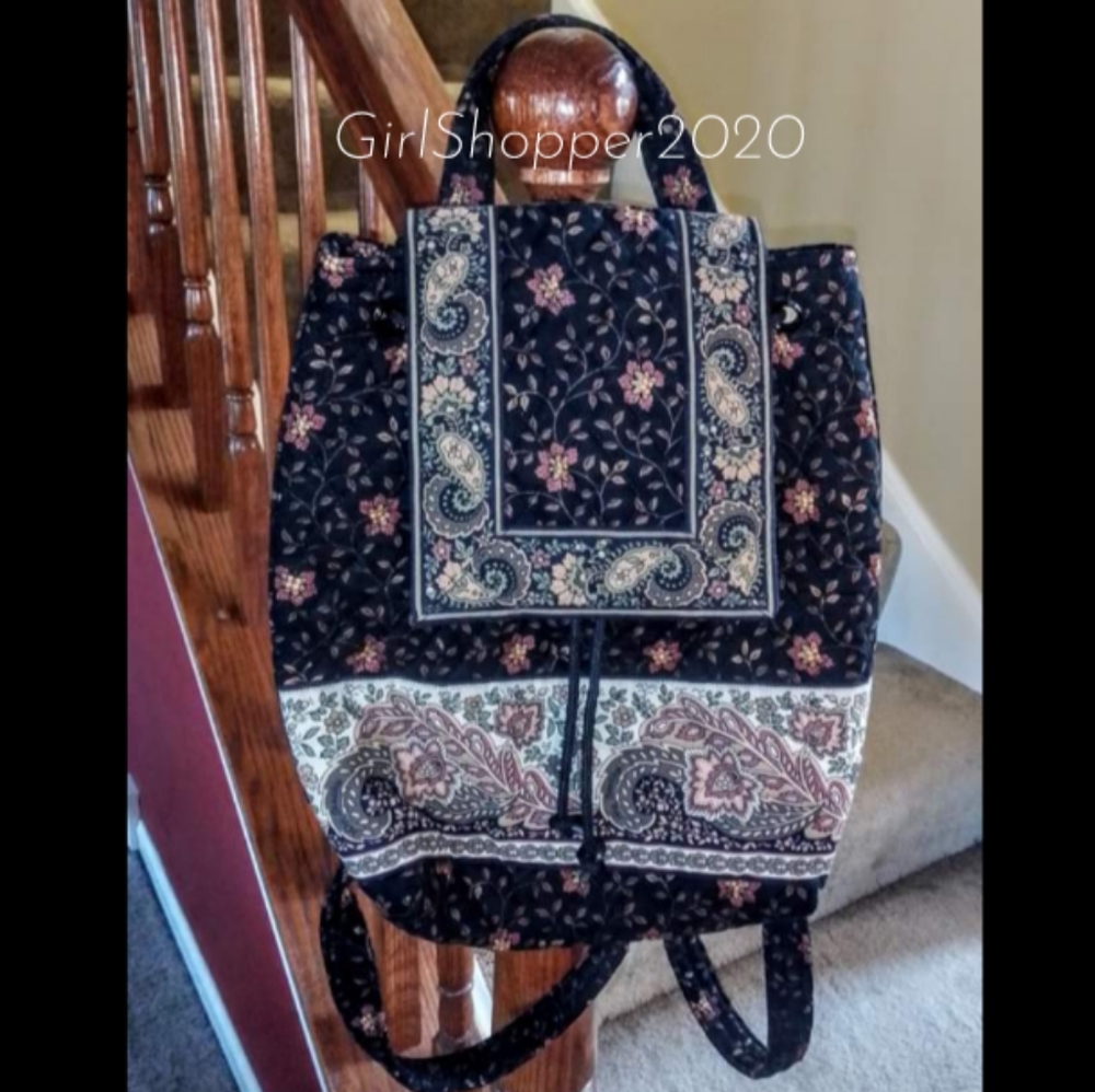 🐸🐸VERA BRADLEY Black Walnut Backpack